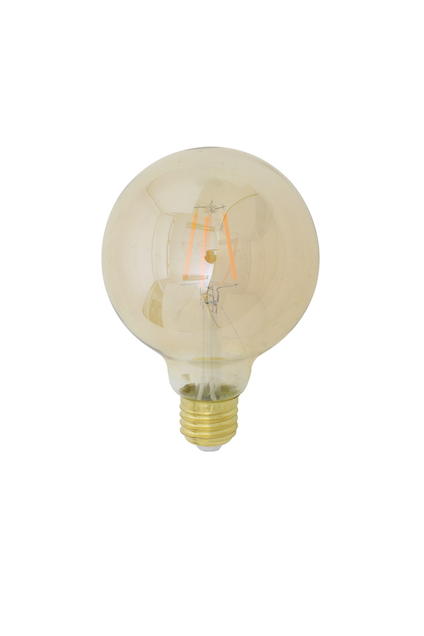 Light & Living - LED Globe Bernstein - dimmbar Orange ø 9,5 cm